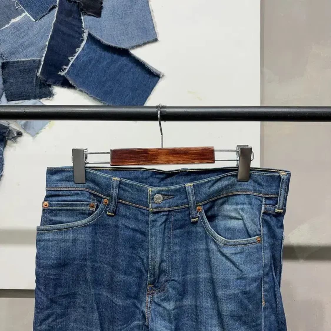 (32인치) 리바이스 510 캐주얼 워싱 진청바지 데님팬츠 상품이미지2