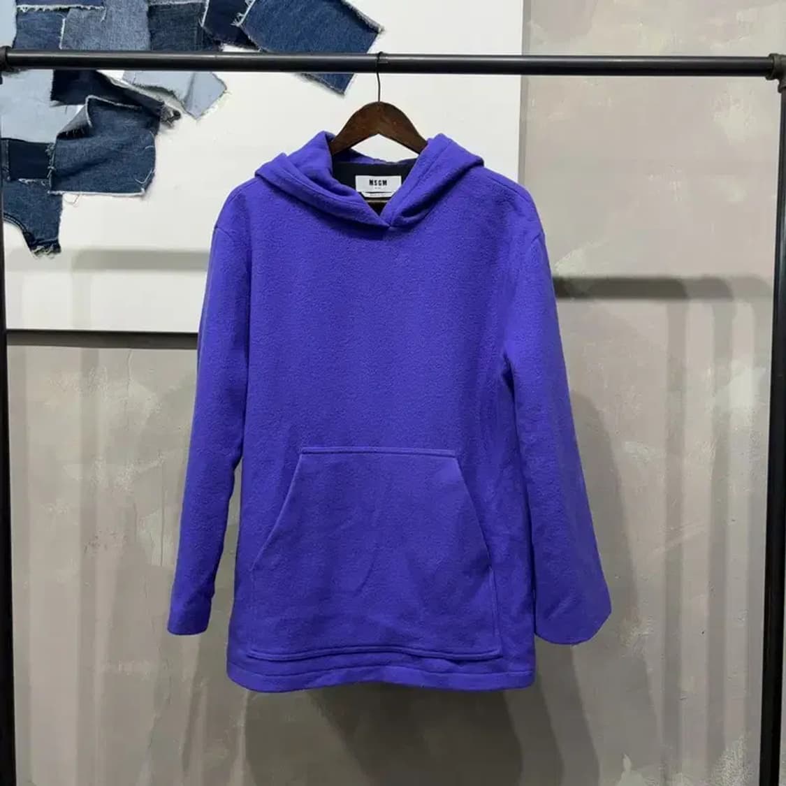 (105) MSGM 캐주얼 버진울 후리스 후드티 상품이미지1