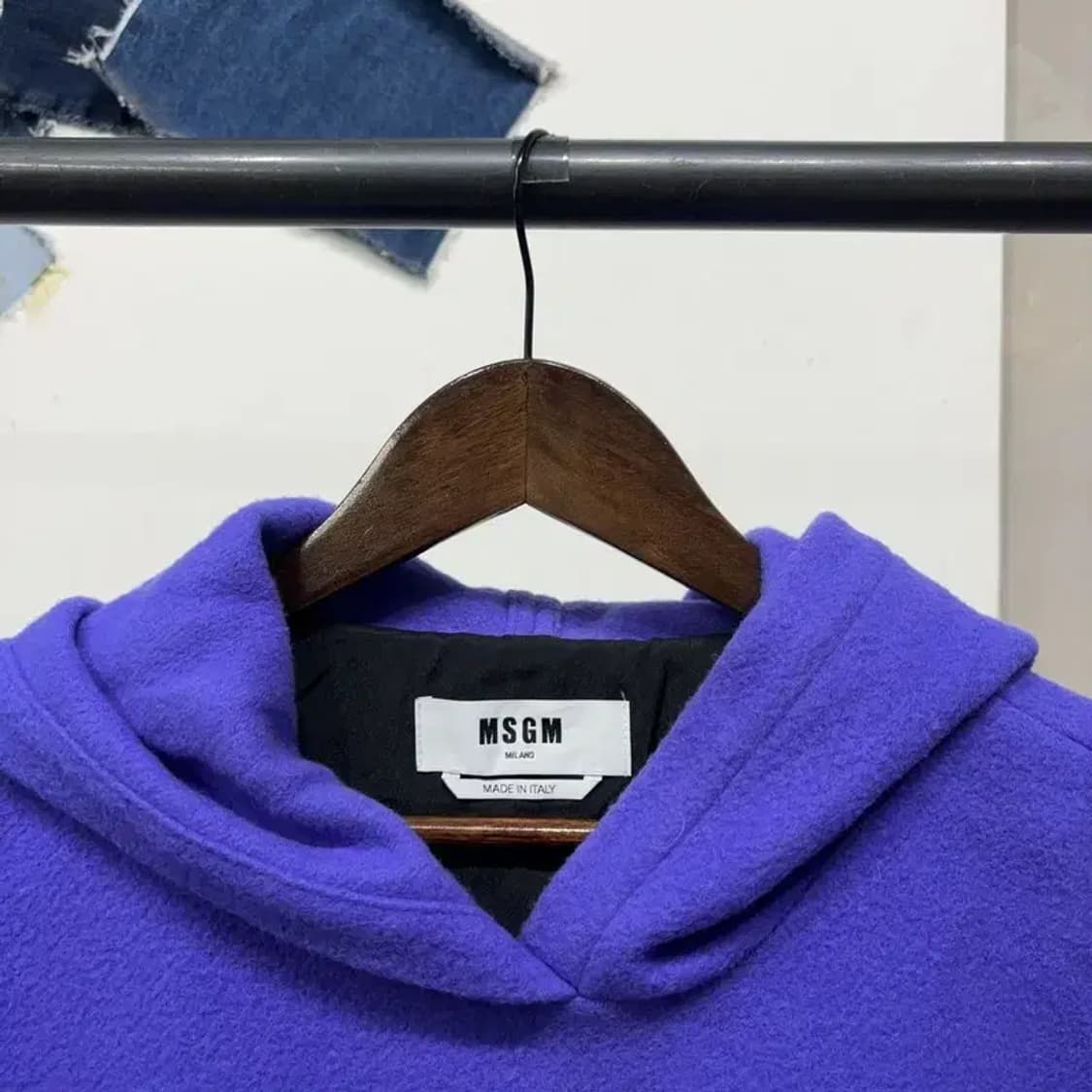 (105) MSGM 캐주얼 버진울 후리스 후드티 상품이미지2