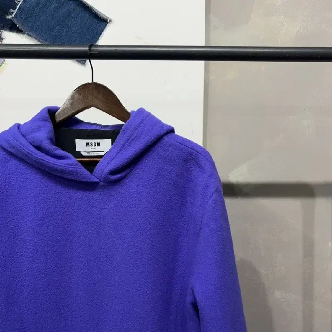 (105) MSGM 캐주얼 버진울 후리스 후드티 상품이미지3