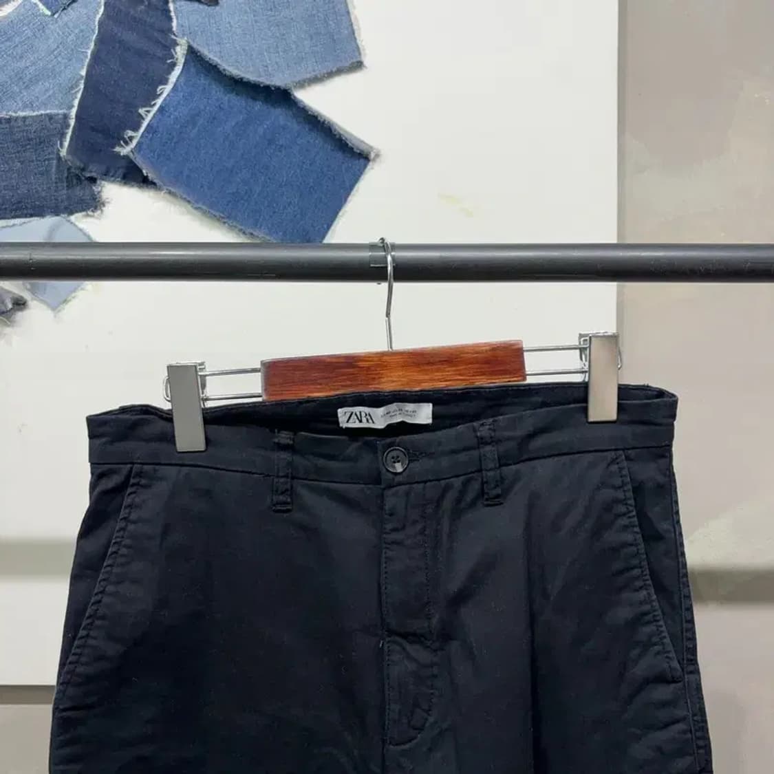 (31인치) 자라 ZARA 캐주얼 네이비 면바지 치노팬츠 상품이미지2