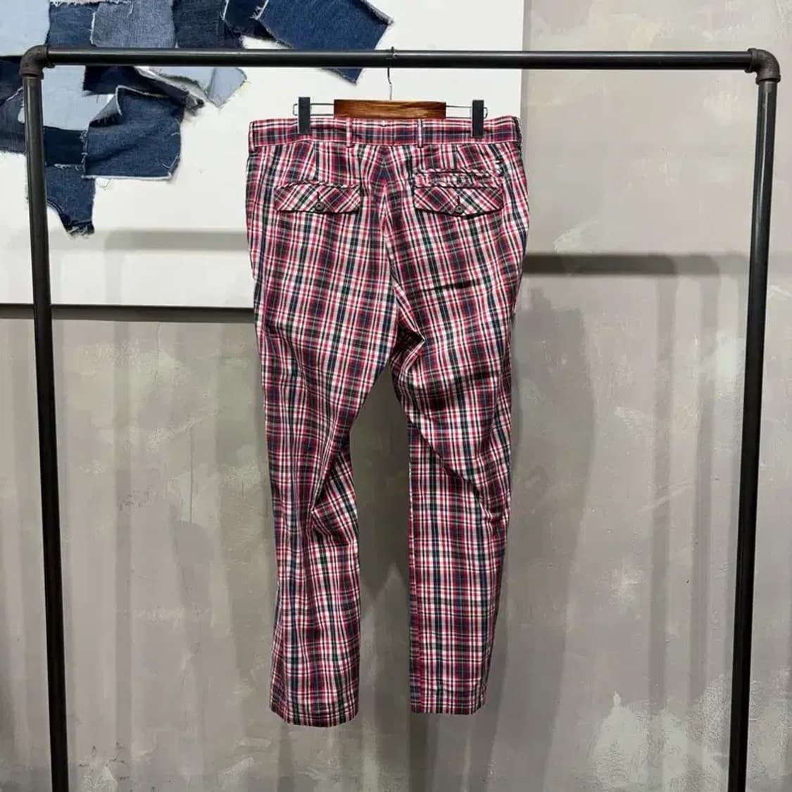 (34인치) 타미힐피거 캐주얼 클래식 체크 바지 팬츠 상품이미지2