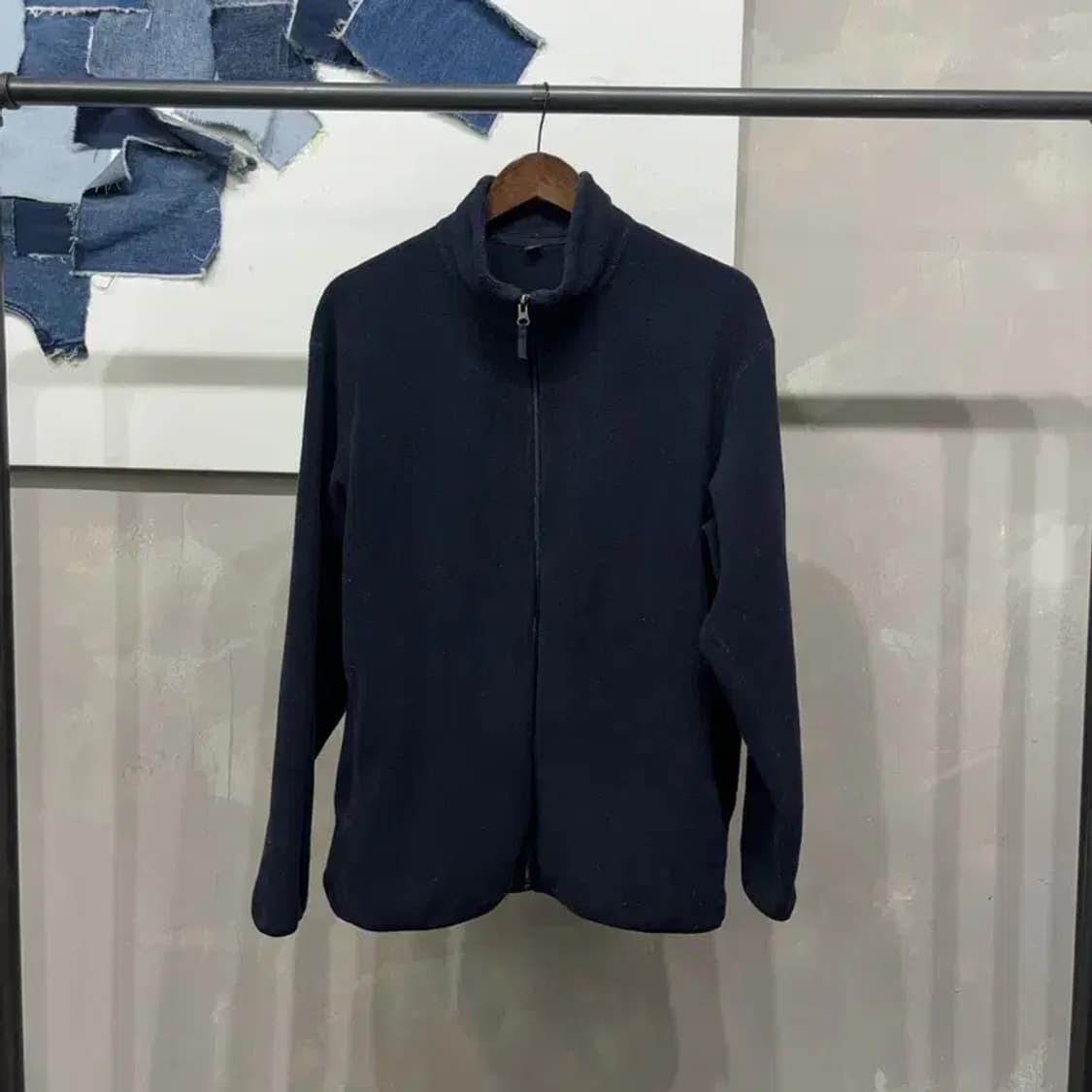 (105) 유니클로 캐주얼 베이직 네이비 후리스 자켓 상품이미지1