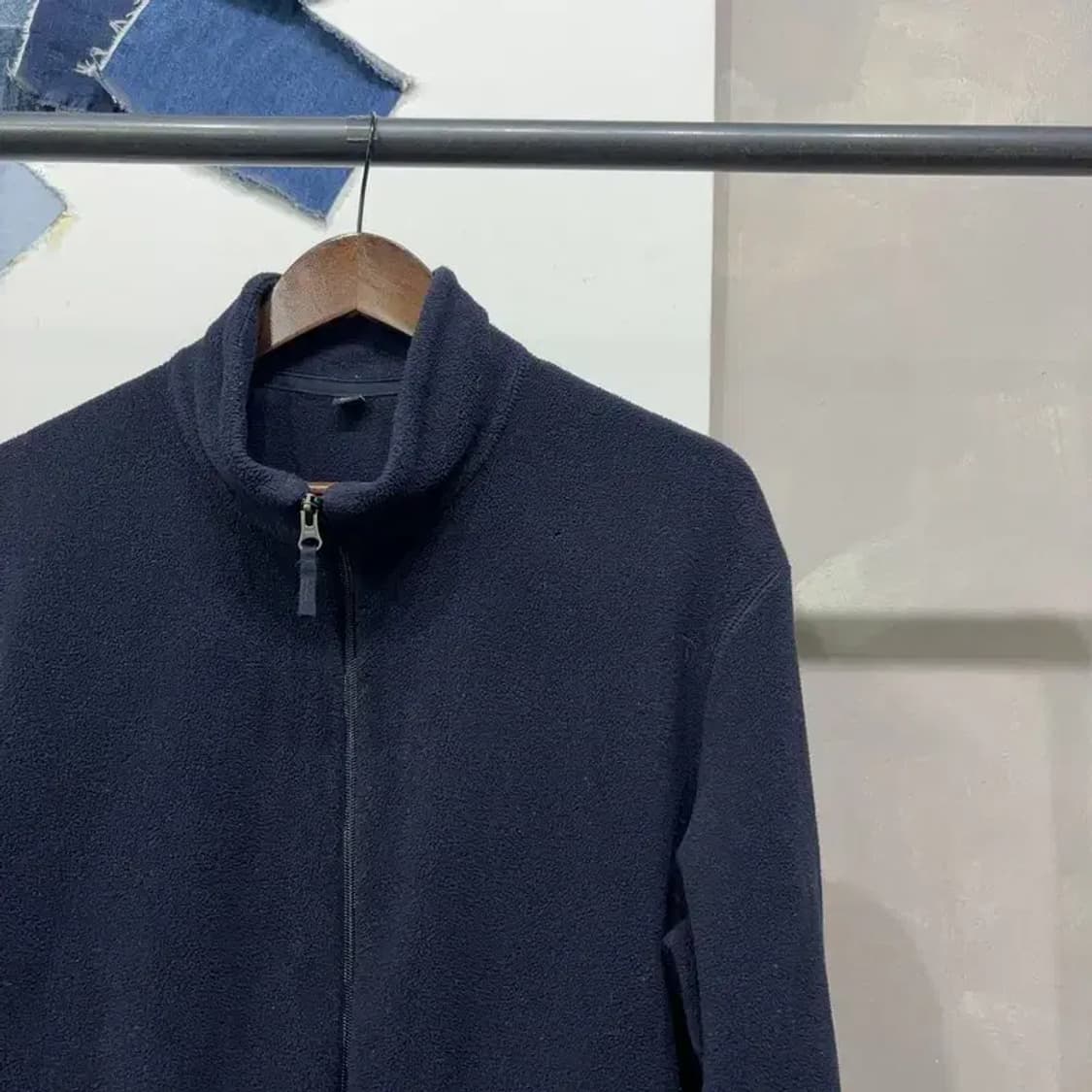(105) 유니클로 캐주얼 베이직 네이비 후리스 자켓 상품이미지3