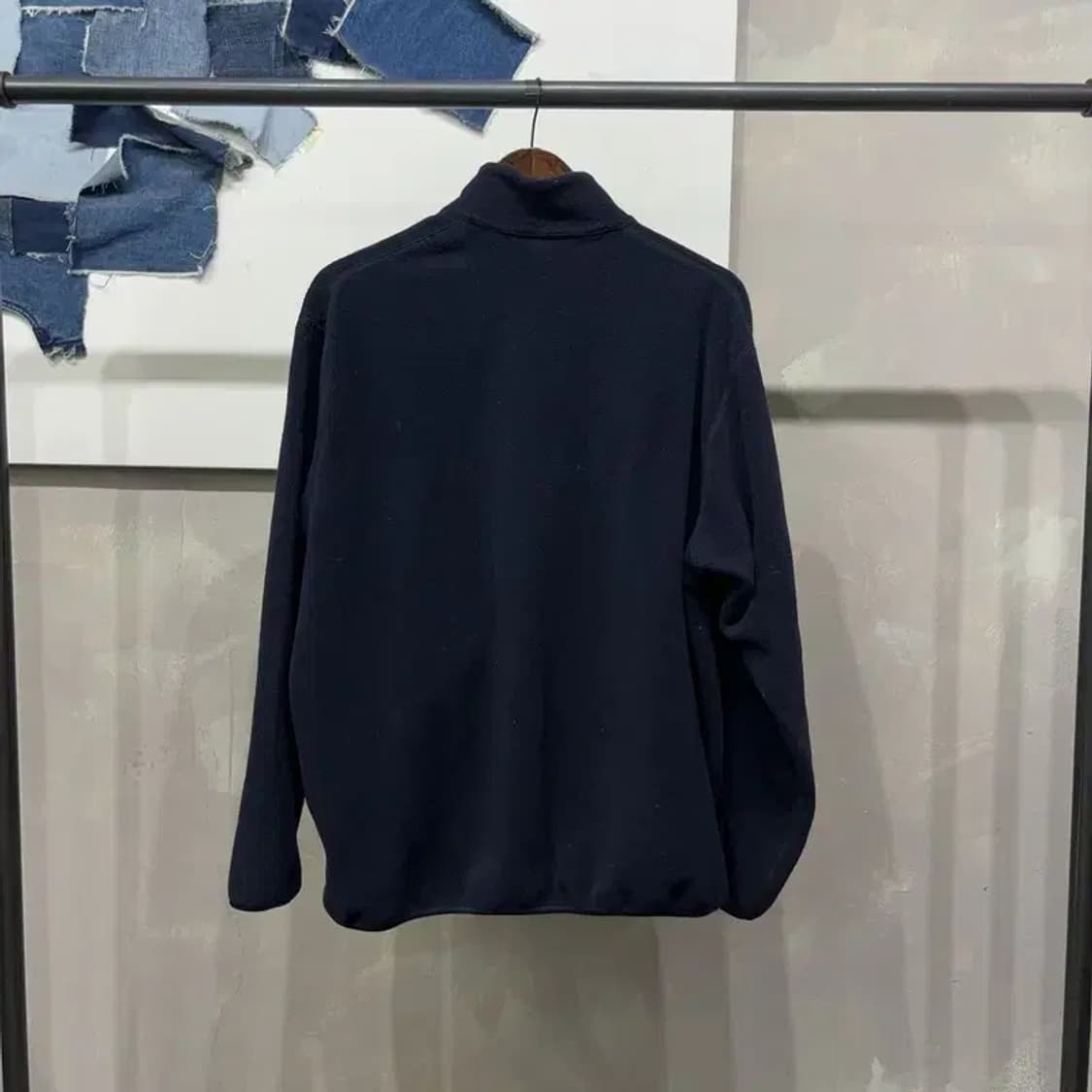 (105) 유니클로 캐주얼 베이직 네이비 후리스 자켓 상품이미지4