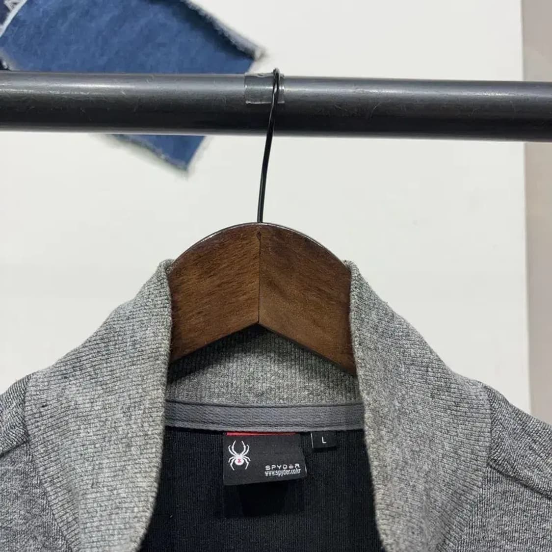 (100) 스파이더 캐주얼 스트릿 프린팅 저지 집업 자켓 상품이미지2