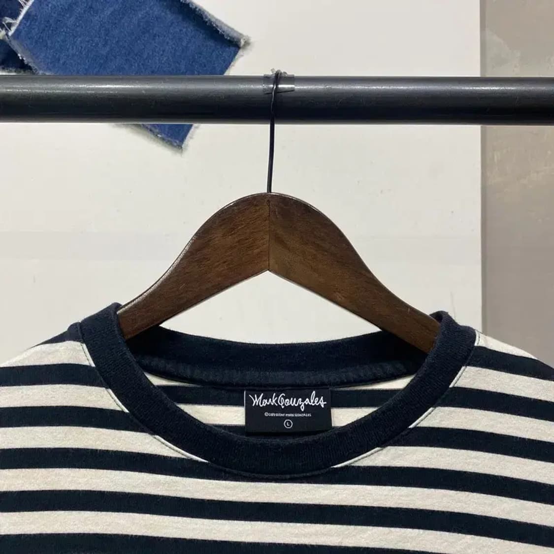(100) 마크곤잘레스 와릿이즌 캐주얼 스트라이프 긴팔 티 상품이미지2