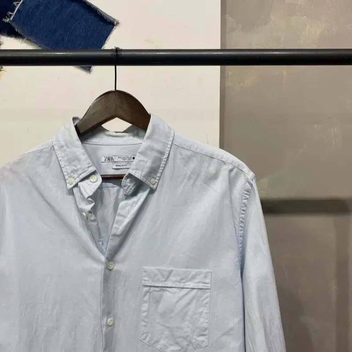 (100) 자라 ZARA 캐주얼 포켓 셔츠 남방 상품이미지3