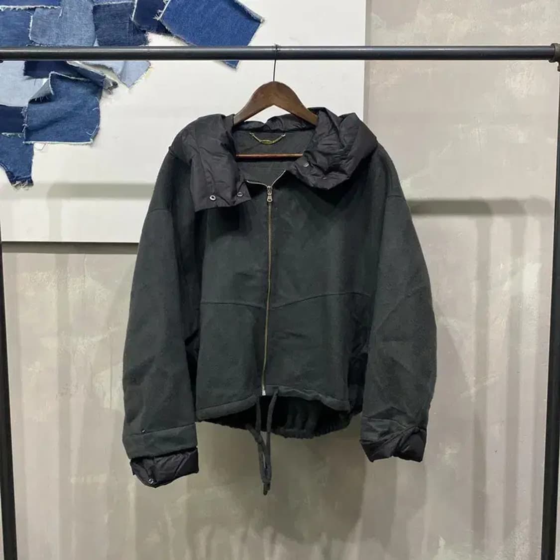 (95) 시스템 한섬 여성 캐시미어 가오리핏 크롭 패디드 자켓 상품이미지1