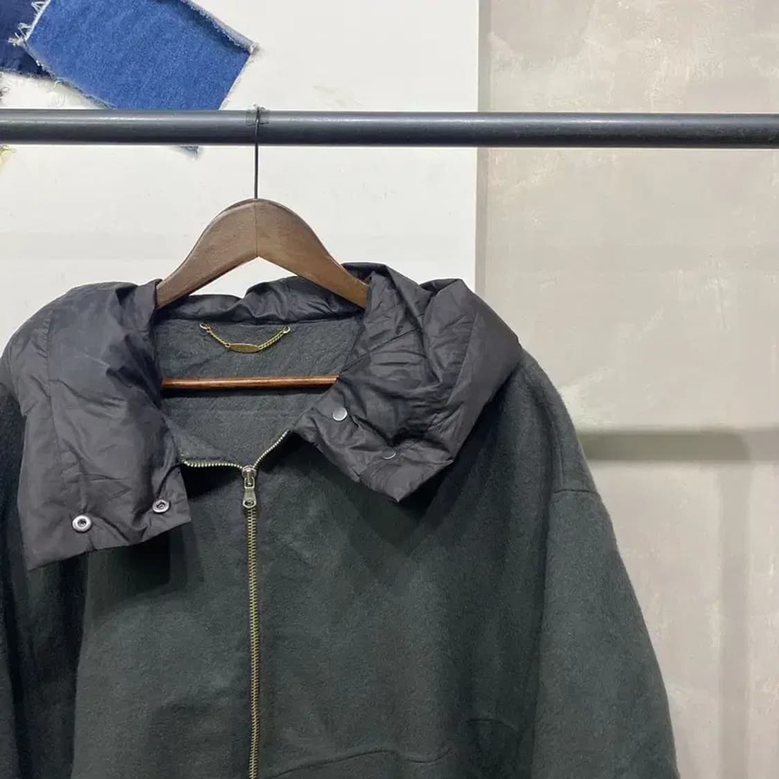 (95) 시스템 한섬 여성 캐시미어 가오리핏 크롭 패디드 자켓 상품이미지3