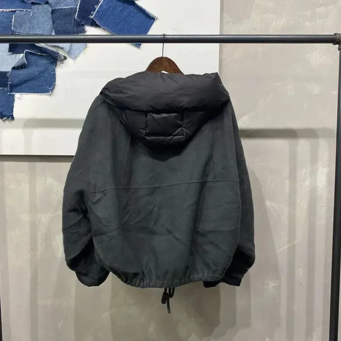 (95) 시스템 한섬 여성 캐시미어 가오리핏 크롭 패디드 자켓 상품이미지4