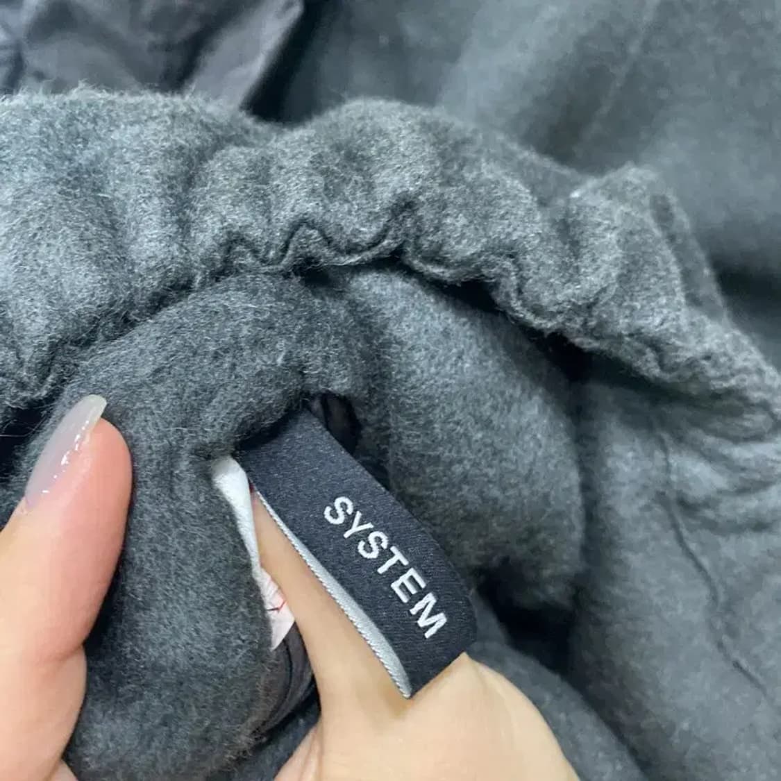 (95) 시스템 한섬 여성 캐시미어 가오리핏 크롭 패디드 자켓 상품이미지5