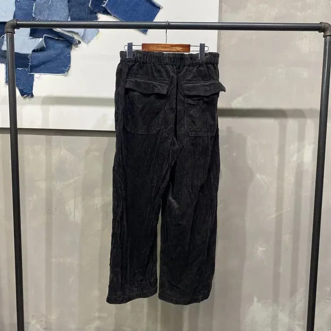 (28인치) 유니클로U 여성 벨티드 원턱 코듀로이 골덴팬츠 바지 상품이미지3