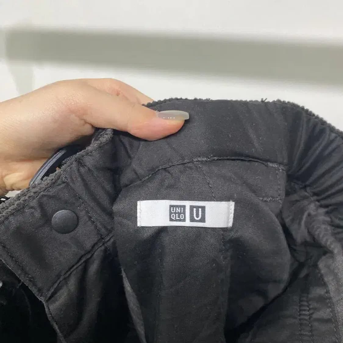 (28인치) 유니클로U 여성 벨티드 원턱 코듀로이 골덴팬츠 바지 상품이미지5