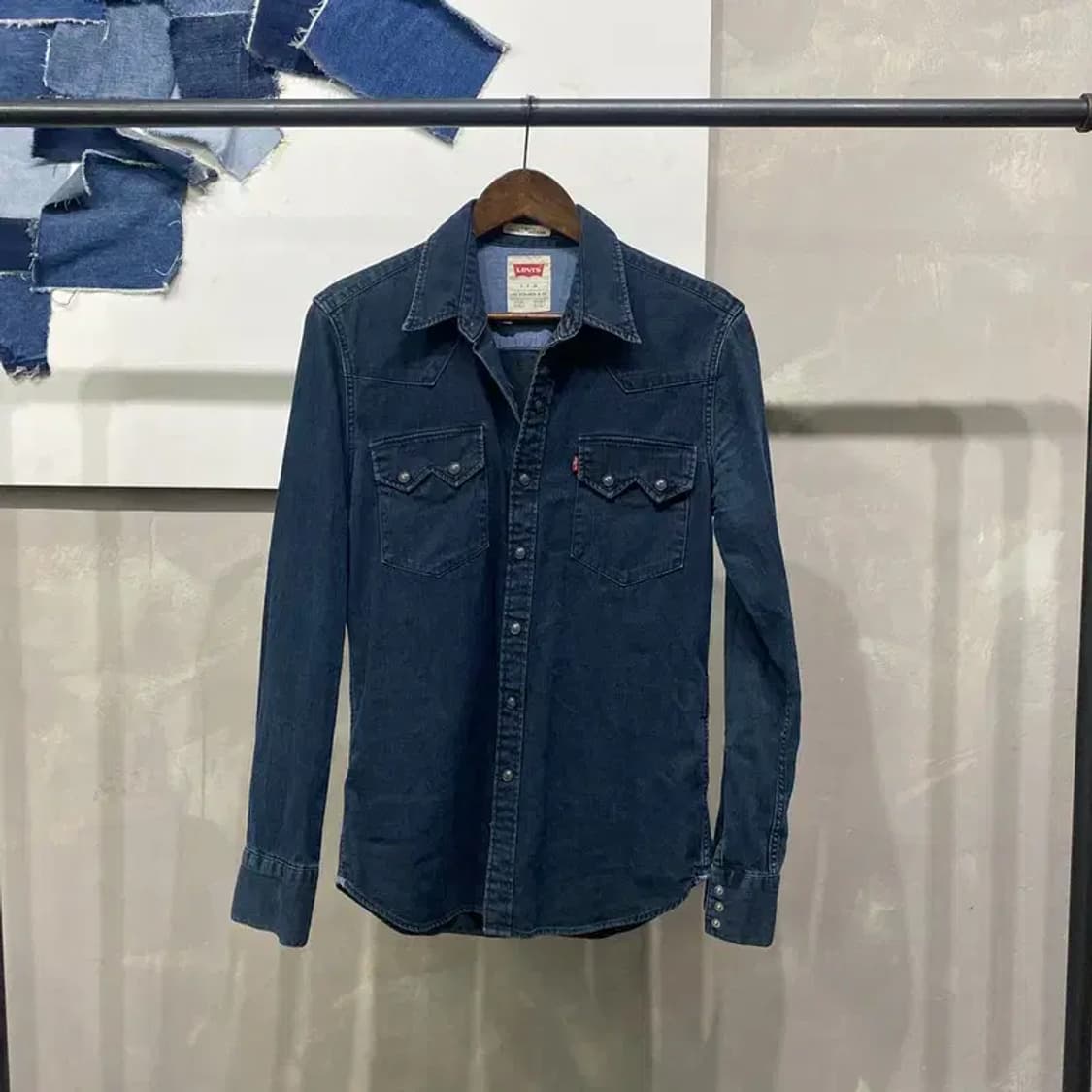 (90) 리바이스 웨스턴 투포켓 데님 셔츠 청남방 상품이미지1