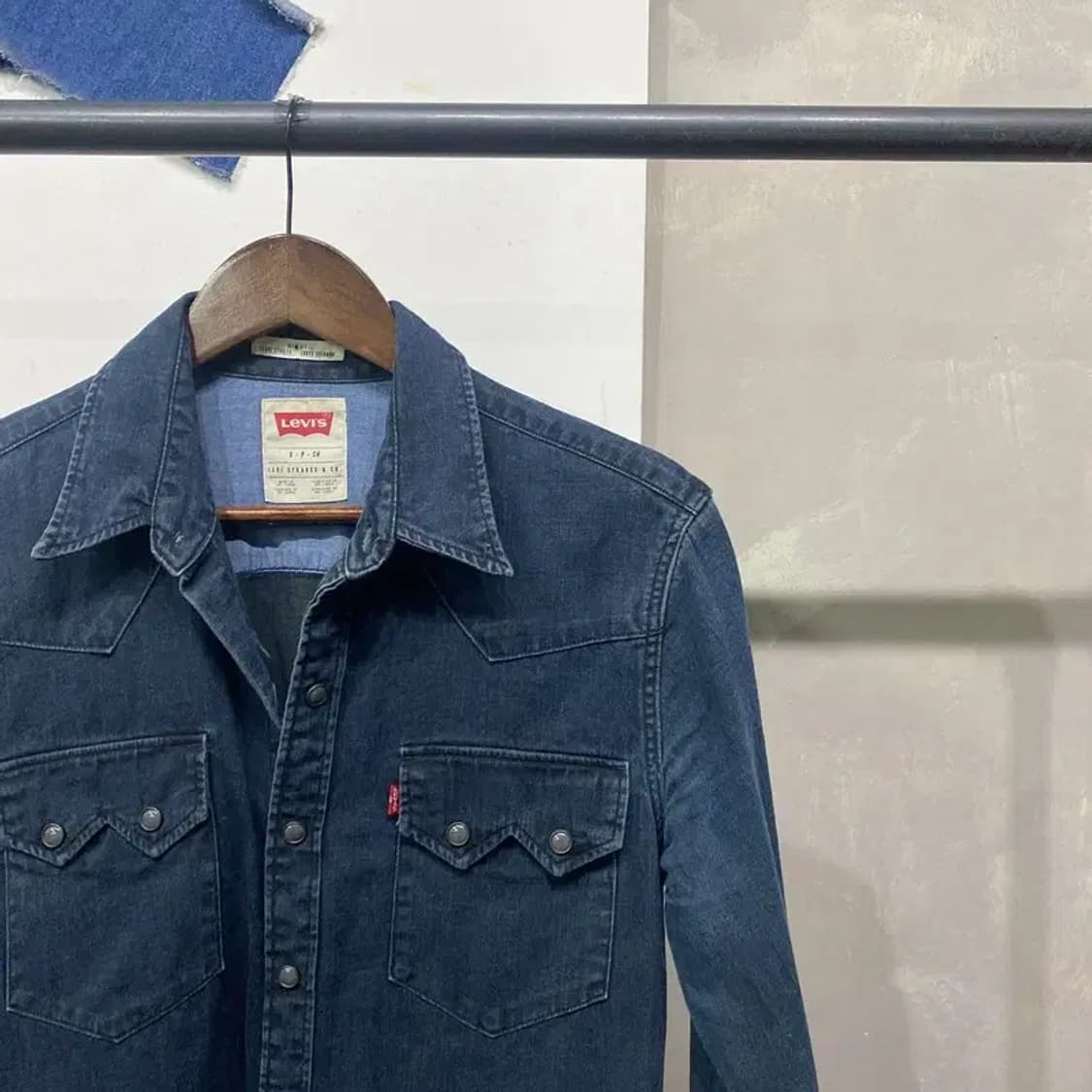 (90) 리바이스 웨스턴 투포켓 데님 셔츠 청남방 상품이미지3