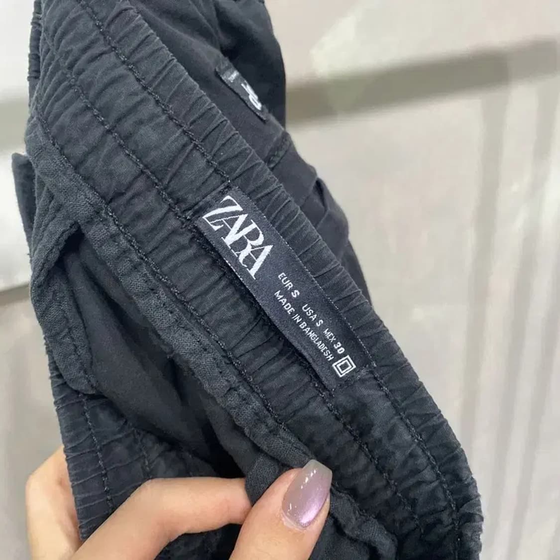 (28~30인치) 자라 ZARA 캐주얼 밴딩 면바지 코튼팬츠 상품이미지5