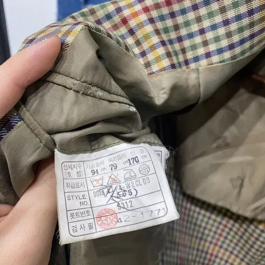 (100) 닥스 캐주얼 클래식 체크 블레이저 정장자켓 상품이미지6