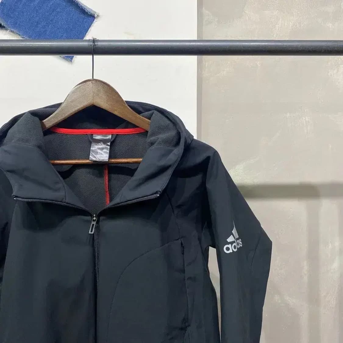 (105) 아디다스 캐주얼 스포츠 기모 바람막이 자켓 상품이미지3