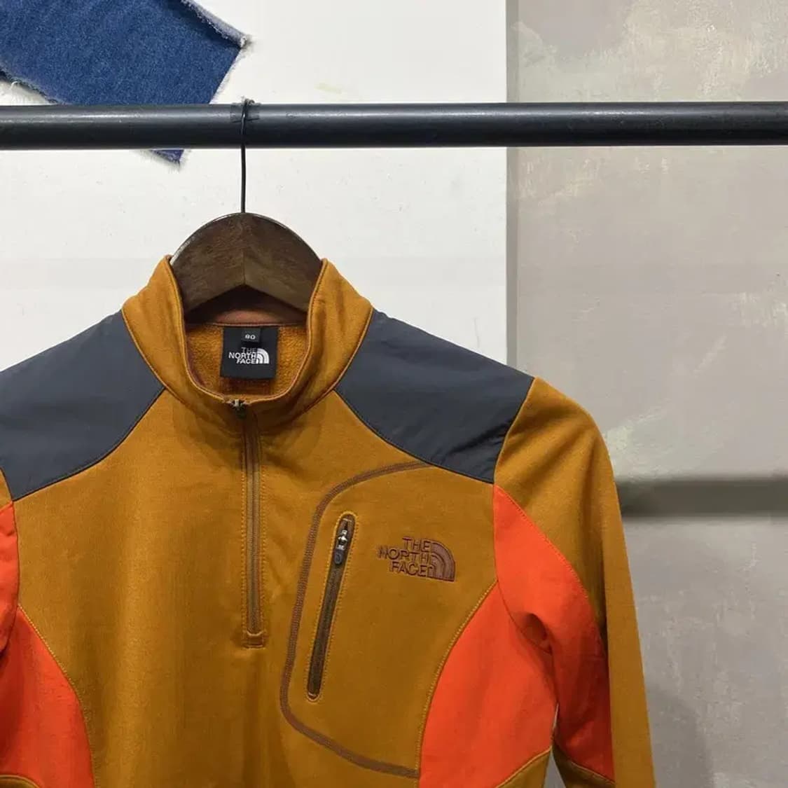 (80) 노스페이스 등산 아웃도어 기모 반집업 긴팔 티 상품이미지3