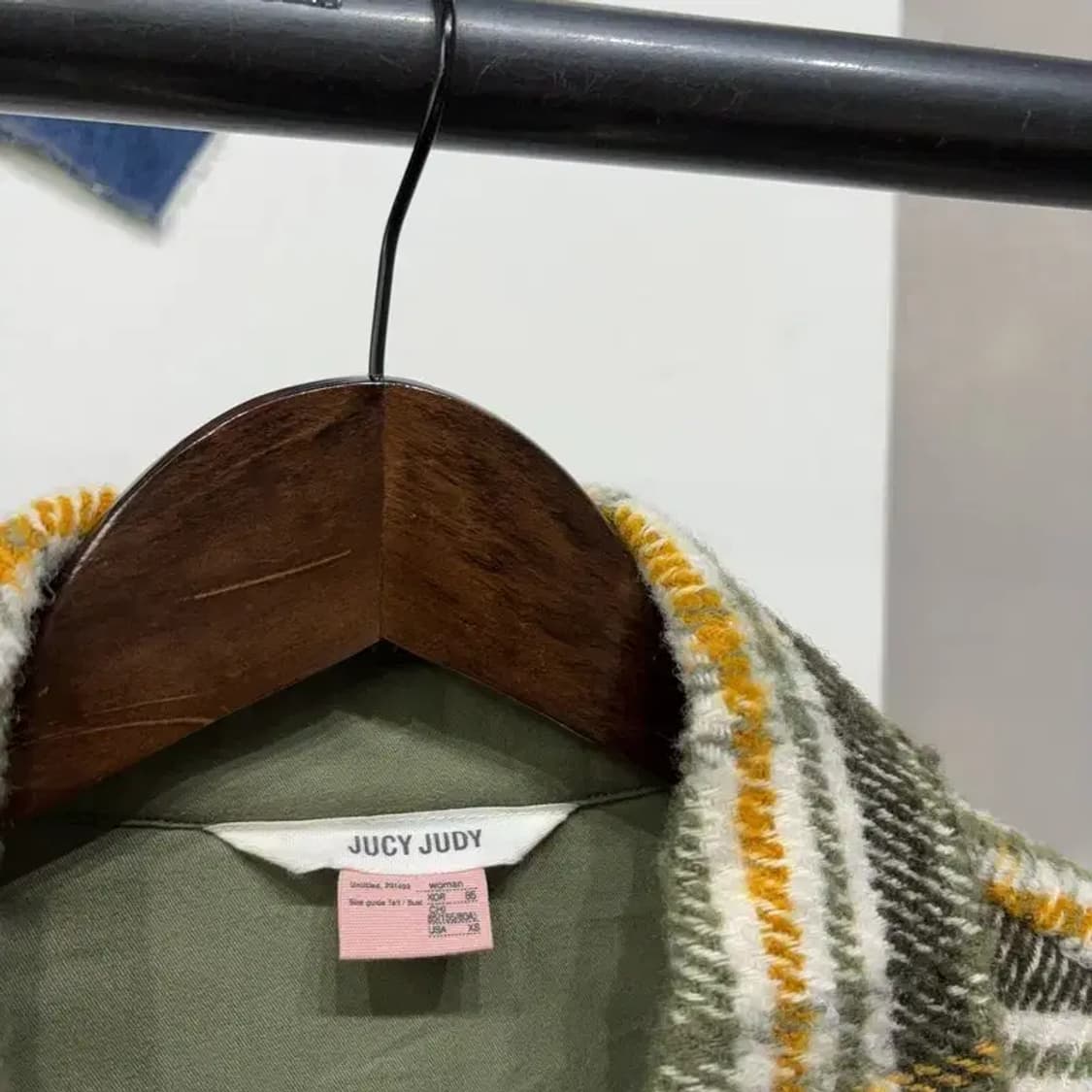 (85) 쥬시쥬디 여성 모직 체크 셔츠 자켓 상품이미지2