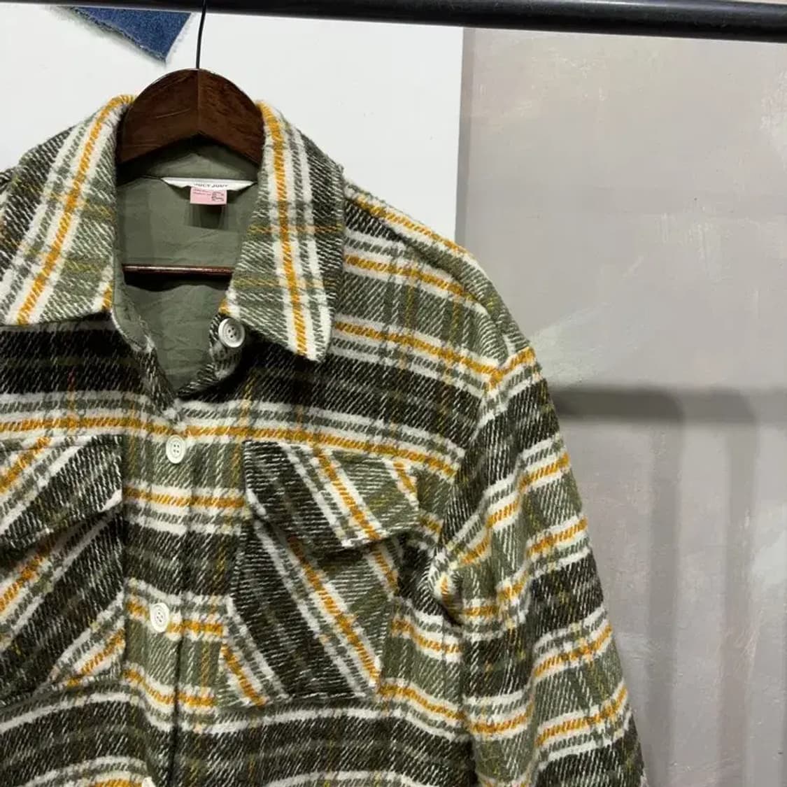 (85) 쥬시쥬디 여성 모직 체크 셔츠 자켓 상품이미지3