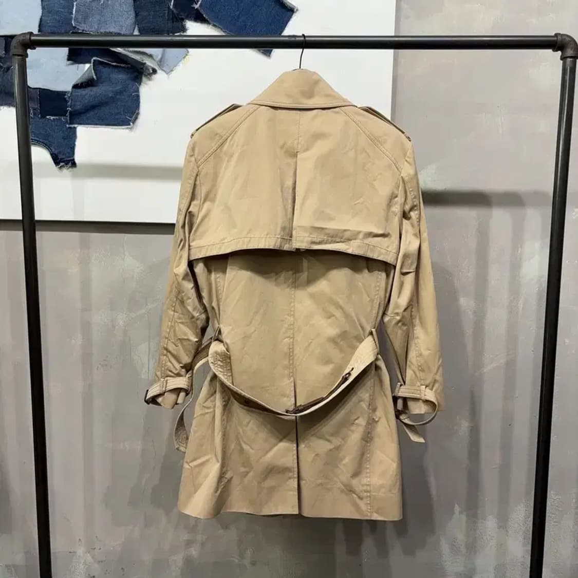 (100) 솔리드옴므 우영미 캐주얼 투웨이 트렌치 코트 상품이미지4