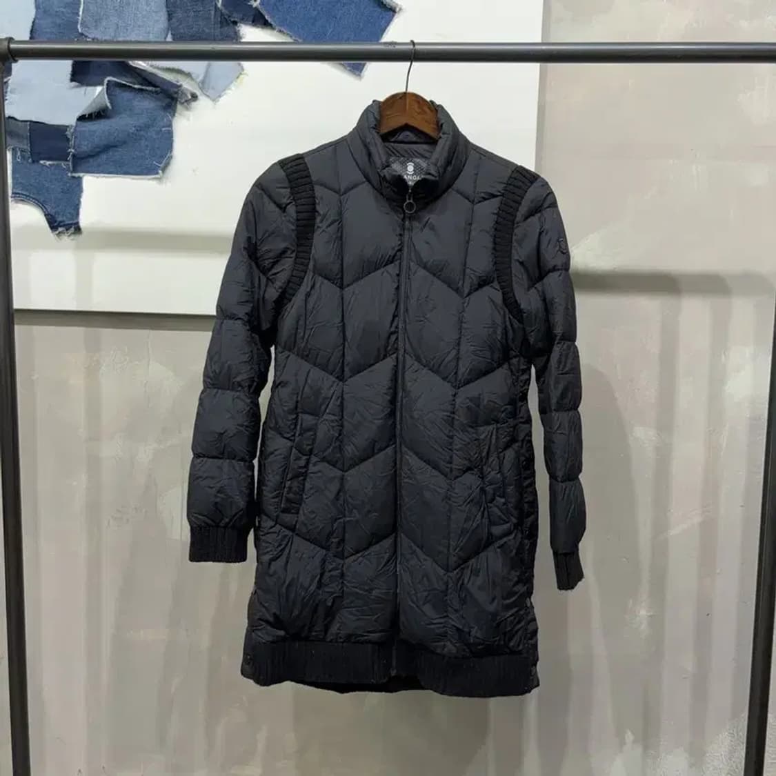 (90) 와이드앵글 여성 골프 거위털 롱패딩 상품이미지1