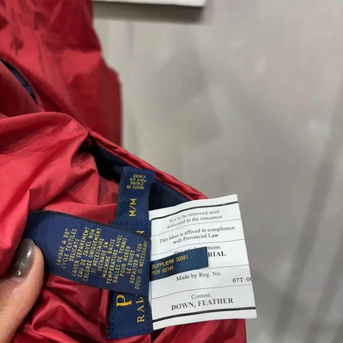 (100) 폴로 랄프로렌 리버시블 양면 로고 자수 패딩 조끼 상품이미지10