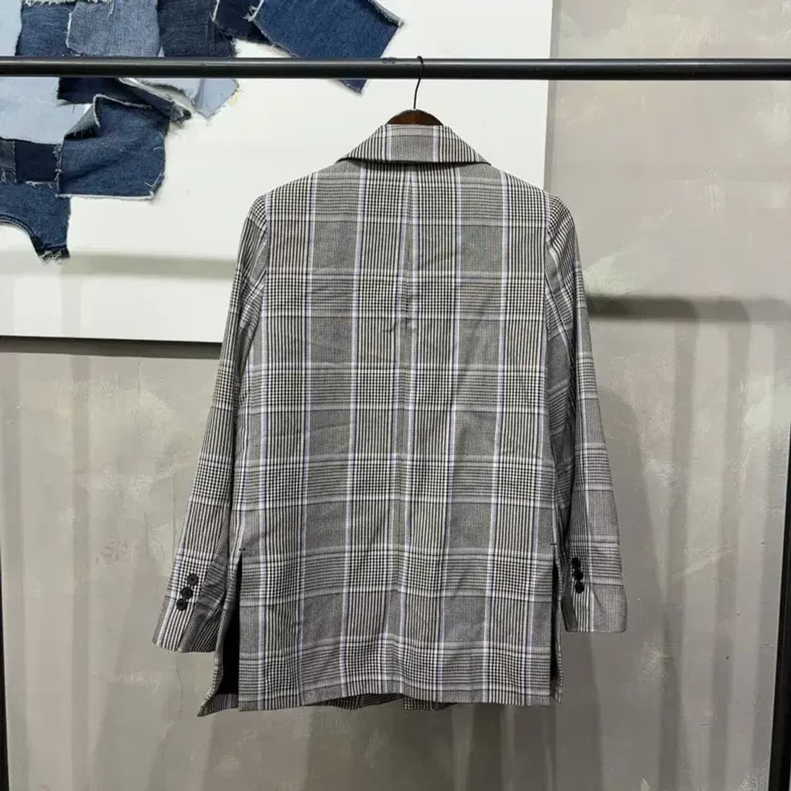 (85) 에잇세컨즈 여성 캐주얼 더블 체크 자켓 블레이저 상품이미지4