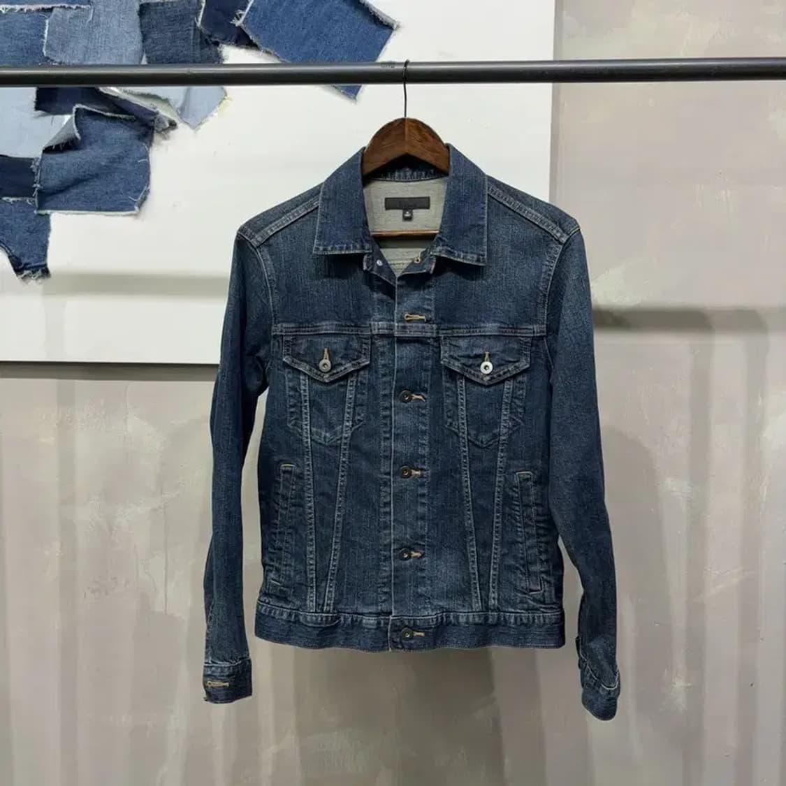 (95) 유니클로 캐주얼 데님 트러커 청자켓 상품이미지1