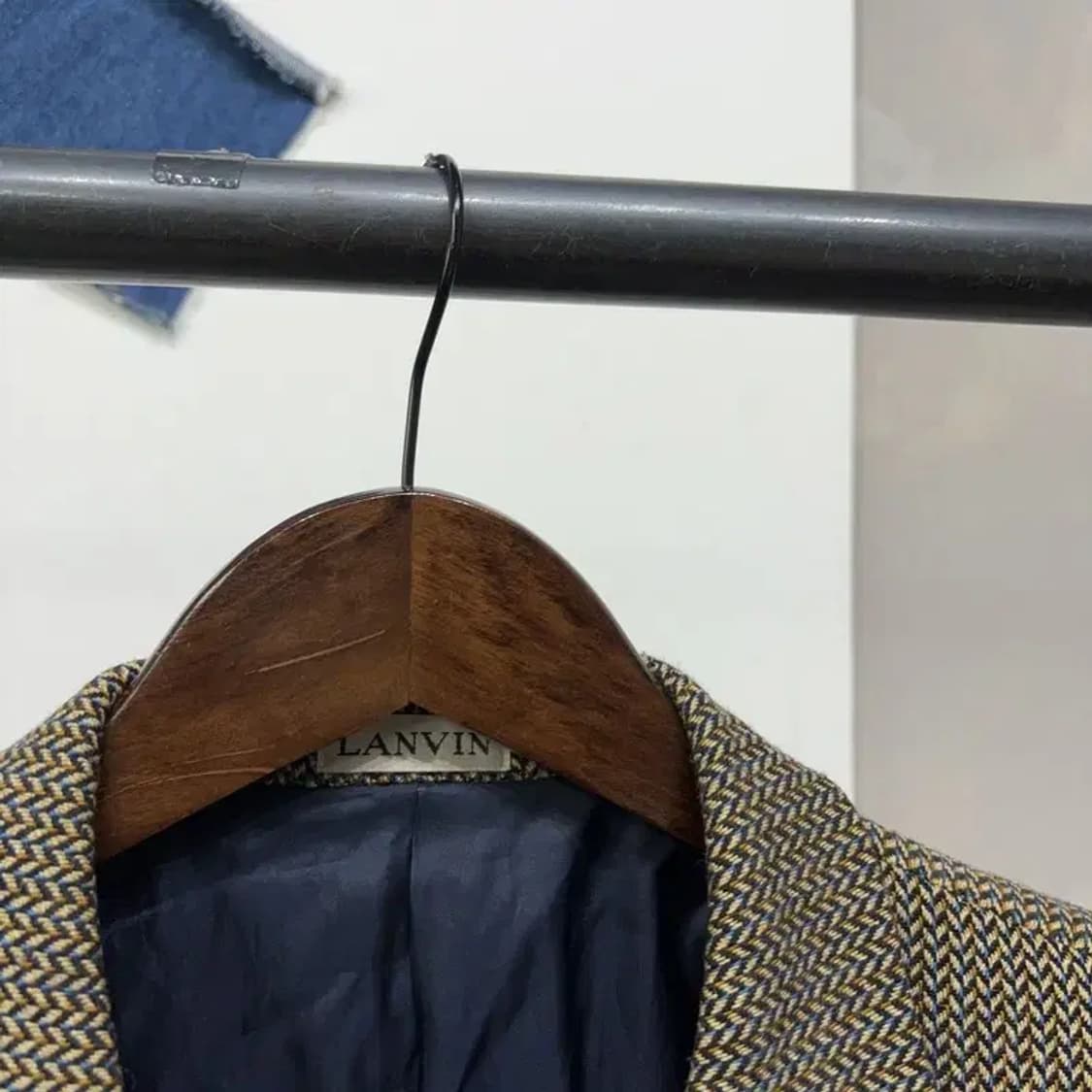 (100) 랑방 명품 빈티지 올드스쿨 캐시미어 블레이저 자켓 상품이미지2