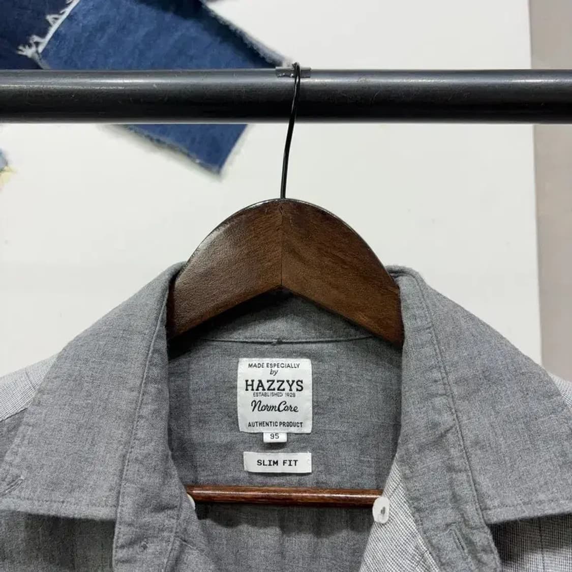 (95) 헤지스 캐주얼 클래식 배색 셔츠 남방 상품이미지2