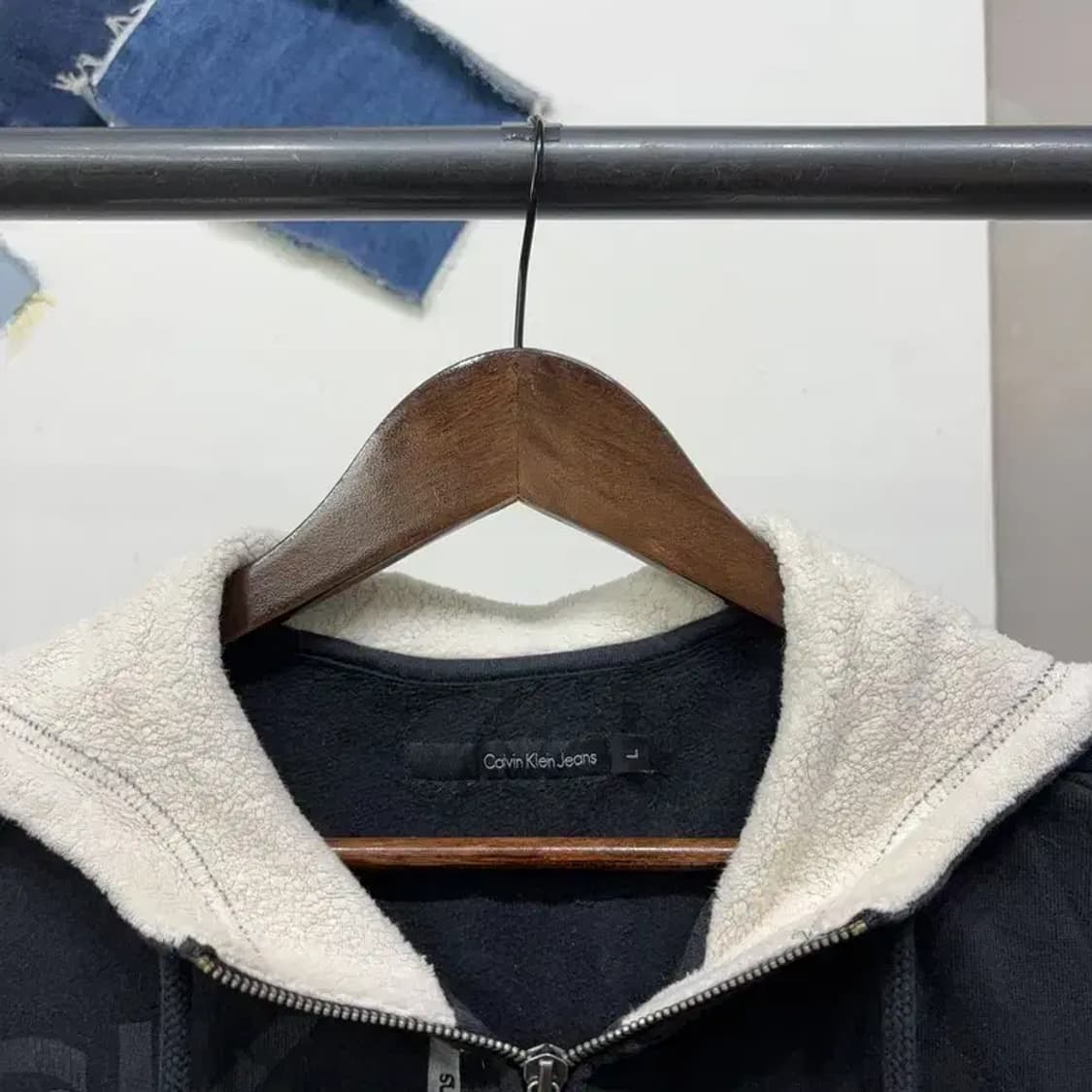 (100) 캘빈클라인 CK 기모 후드집업 자켓 상품이미지2