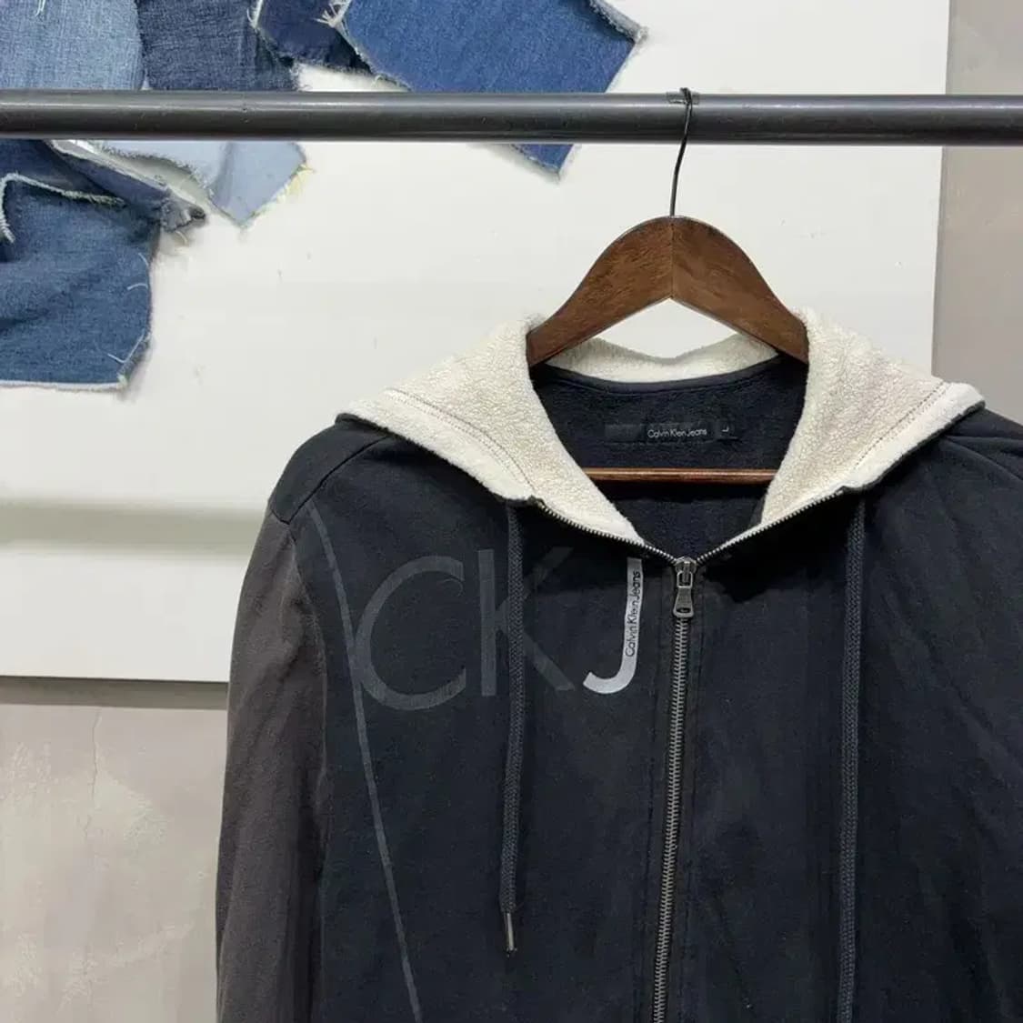 (100) 캘빈클라인 CK 기모 후드집업 자켓 상품이미지3