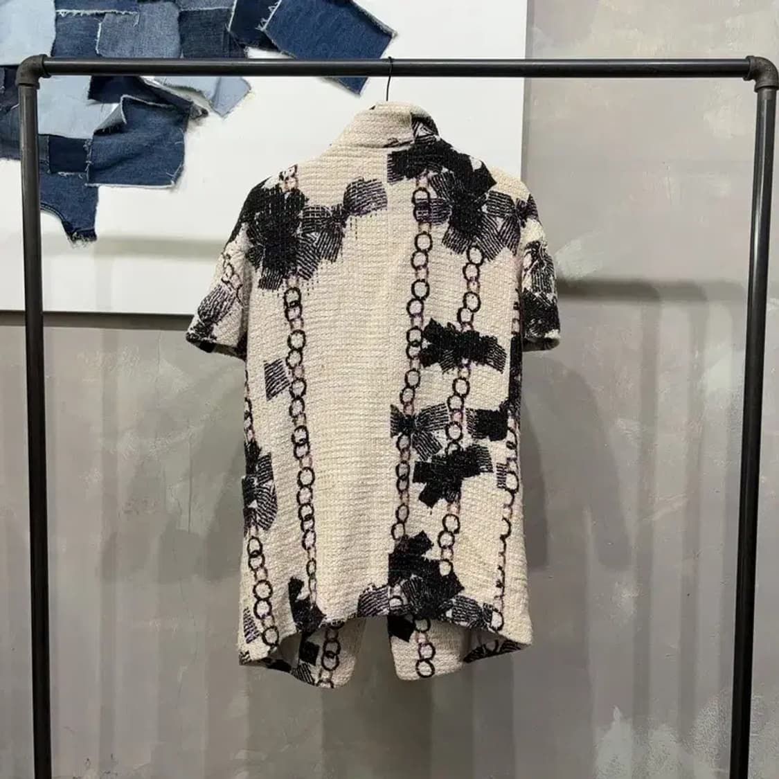 (F) SJSJ 여성 한섬 레이어드 반팔 자켓 상품이미지4