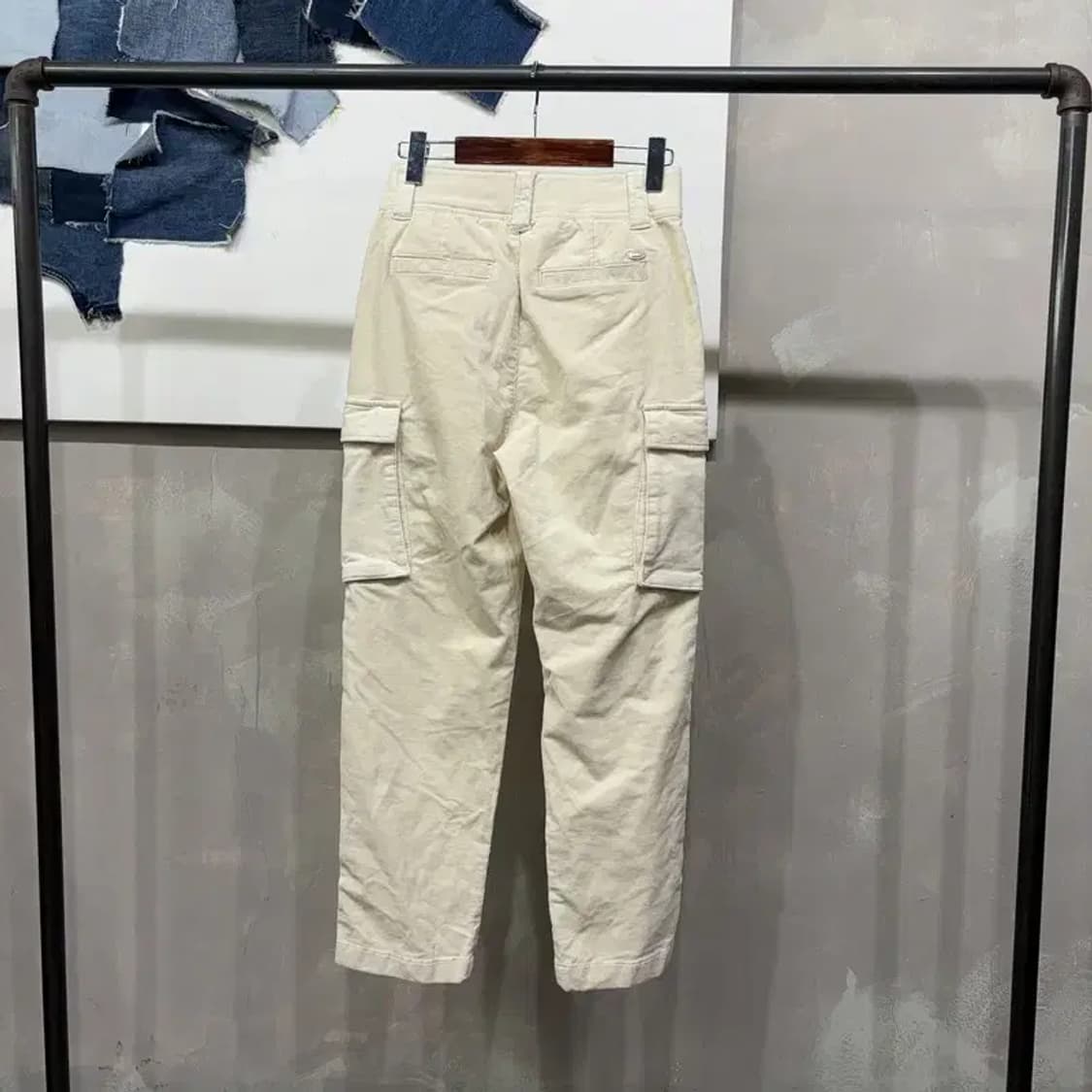 (24~26인치) 버커루 여성 밴딩 골덴 코듀로이 카고팬츠 상품이미지3