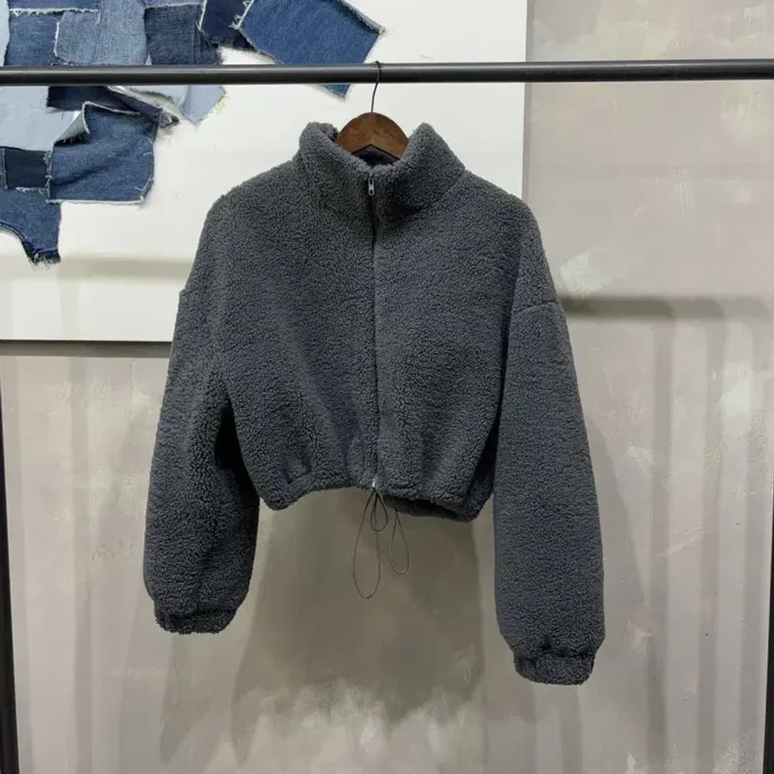 (F) 에잇세컨즈 여성 후리스 크롭 자켓 상품이미지1