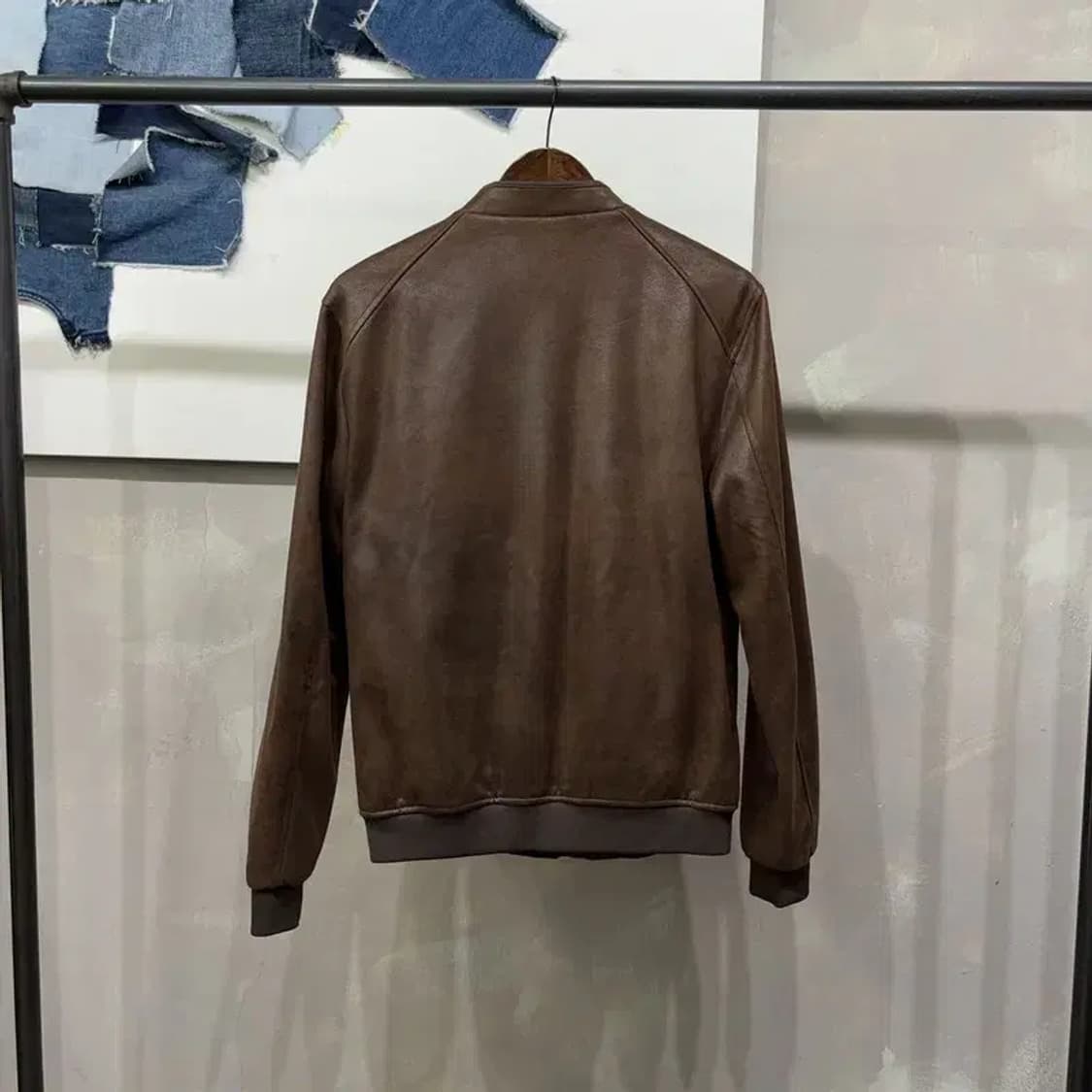 (95) 자라 ZARA 스웨이드 새무 블루종 자켓 상품이미지3