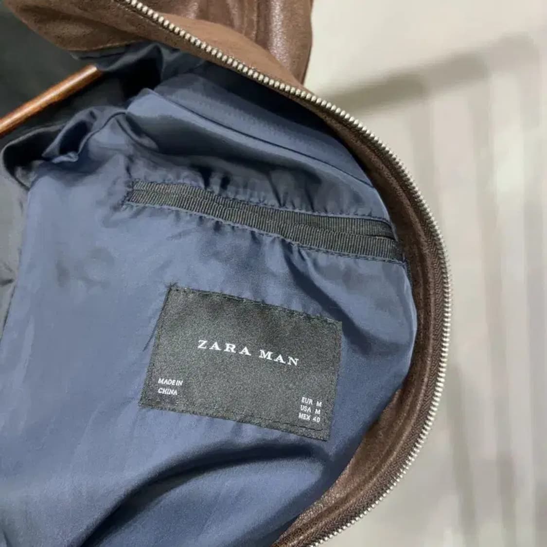 (95) 자라 ZARA 스웨이드 새무 블루종 자켓 상품이미지5