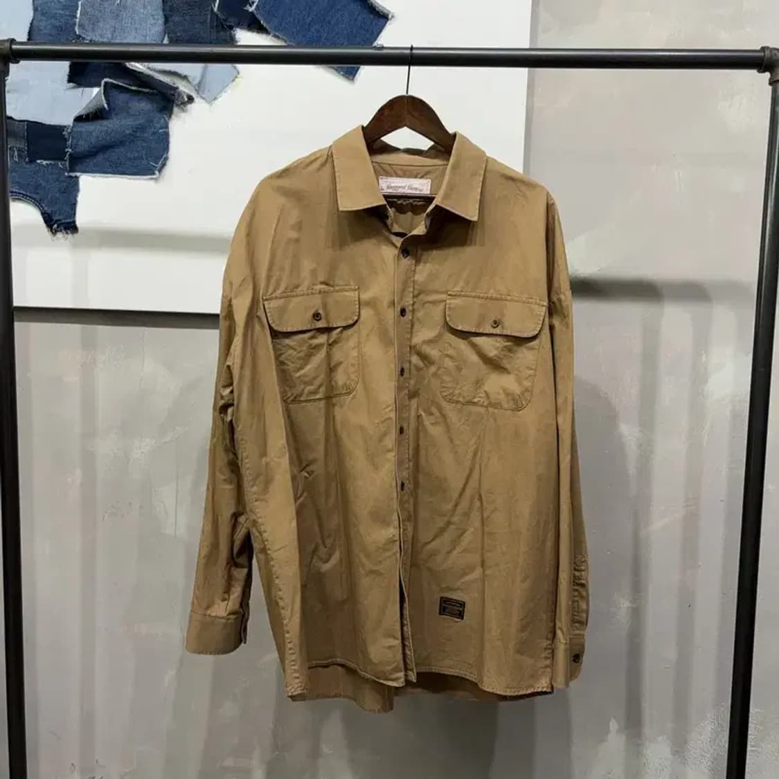 (빅사이즈) 러기드하우스 워크웨어 스트릿 투포켓 셔츠 남방 상품이미지1