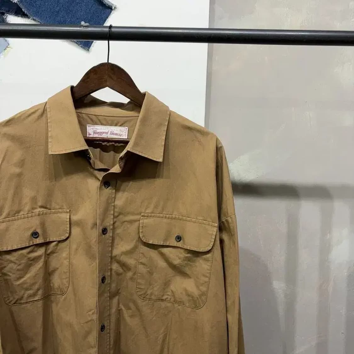 (빅사이즈) 러기드하우스 워크웨어 스트릿 투포켓 셔츠 남방 상품이미지3