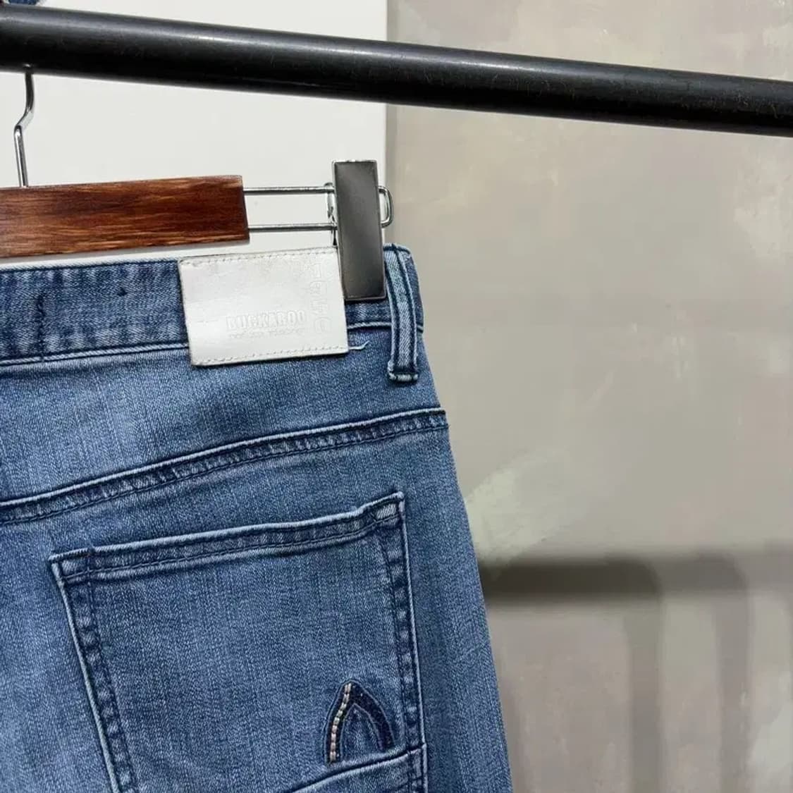 (32인치) 버커루 캐주얼 스트릿 워싱 스판 청바지 데님팬츠 상품이미지4