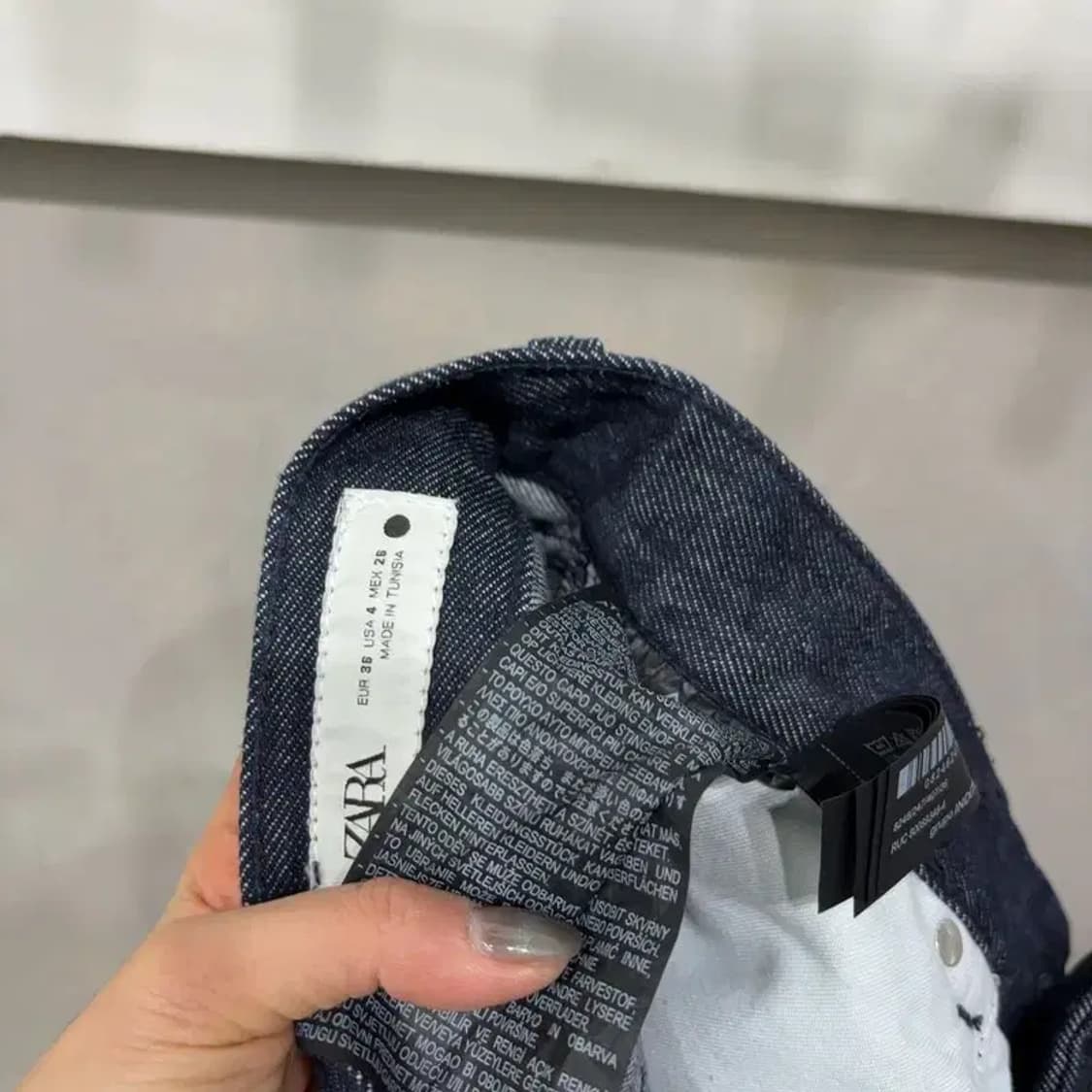 (28인치) 자라 ZARA 캐주얼 생지 진청바지 데님팬츠 상품이미지5