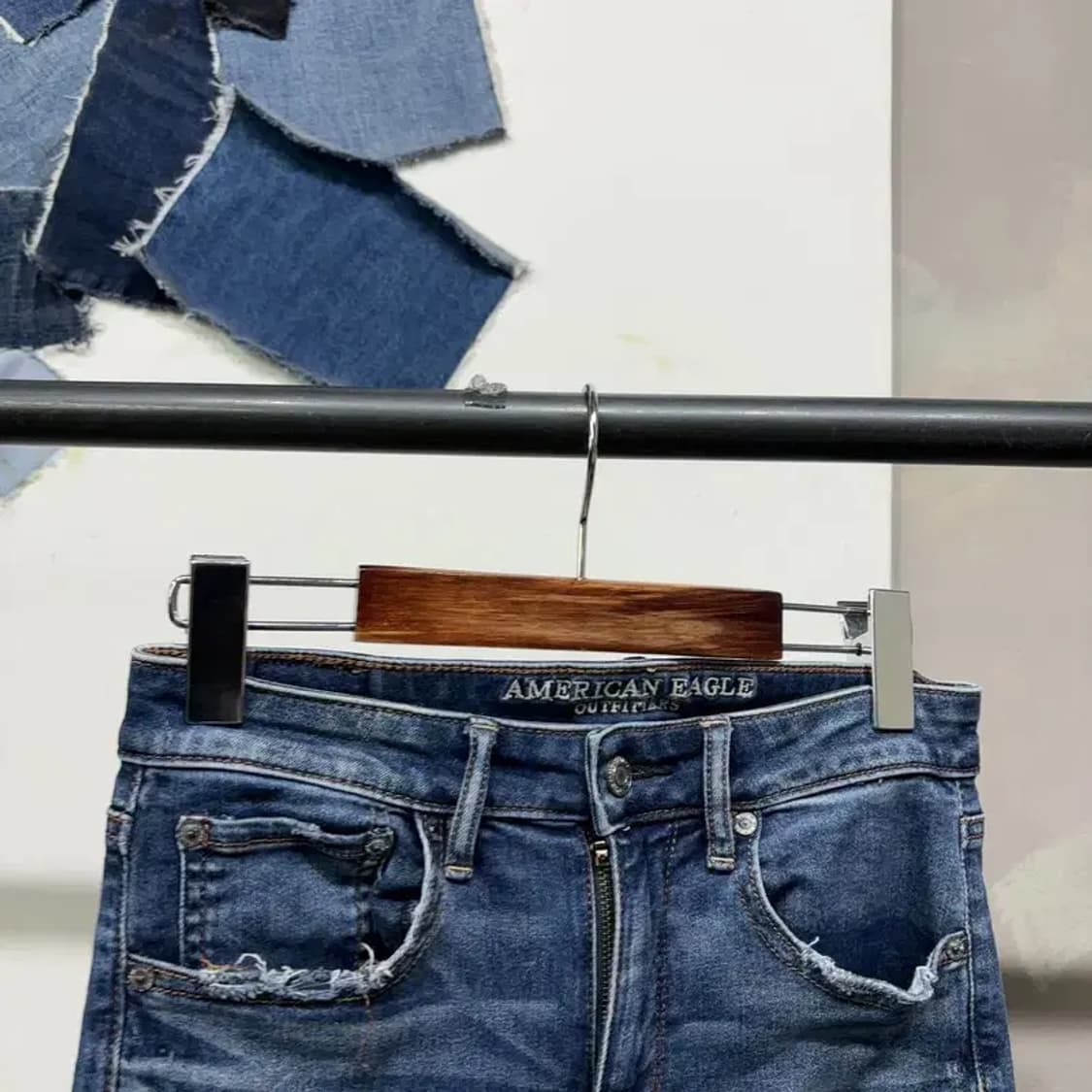 (26인치) 아메리칸이글 여성 빈티지 스판 진청바지 데님팬츠 상품이미지2