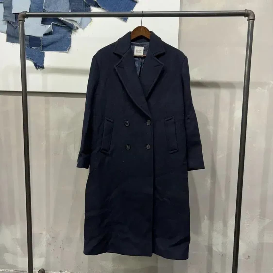 (85) 스튜디오톰보이 여성 캐주얼 더블 롱코트 상품이미지1