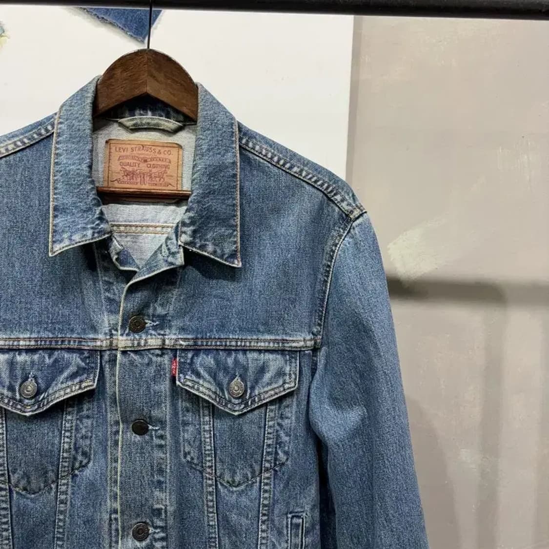 (100) 리바이스 70503 빈티지 컷팅 데님 트러커 청자켓 상품이미지3