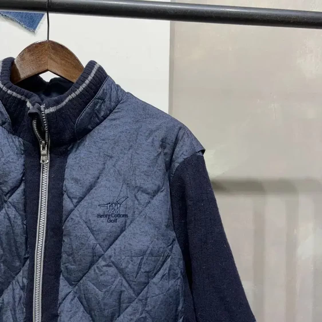 (105) 헨리코튼골프 퀼팅 오리털 니트 패딩 자켓 상품이미지3