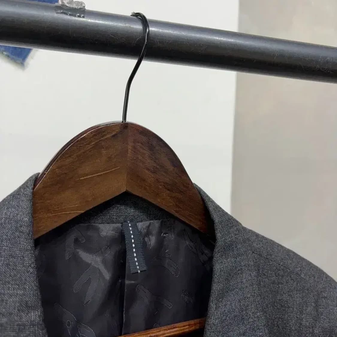 (100) 커스텀멜로우 캐주얼 클래식 모직 블레이저 자켓 상품이미지2