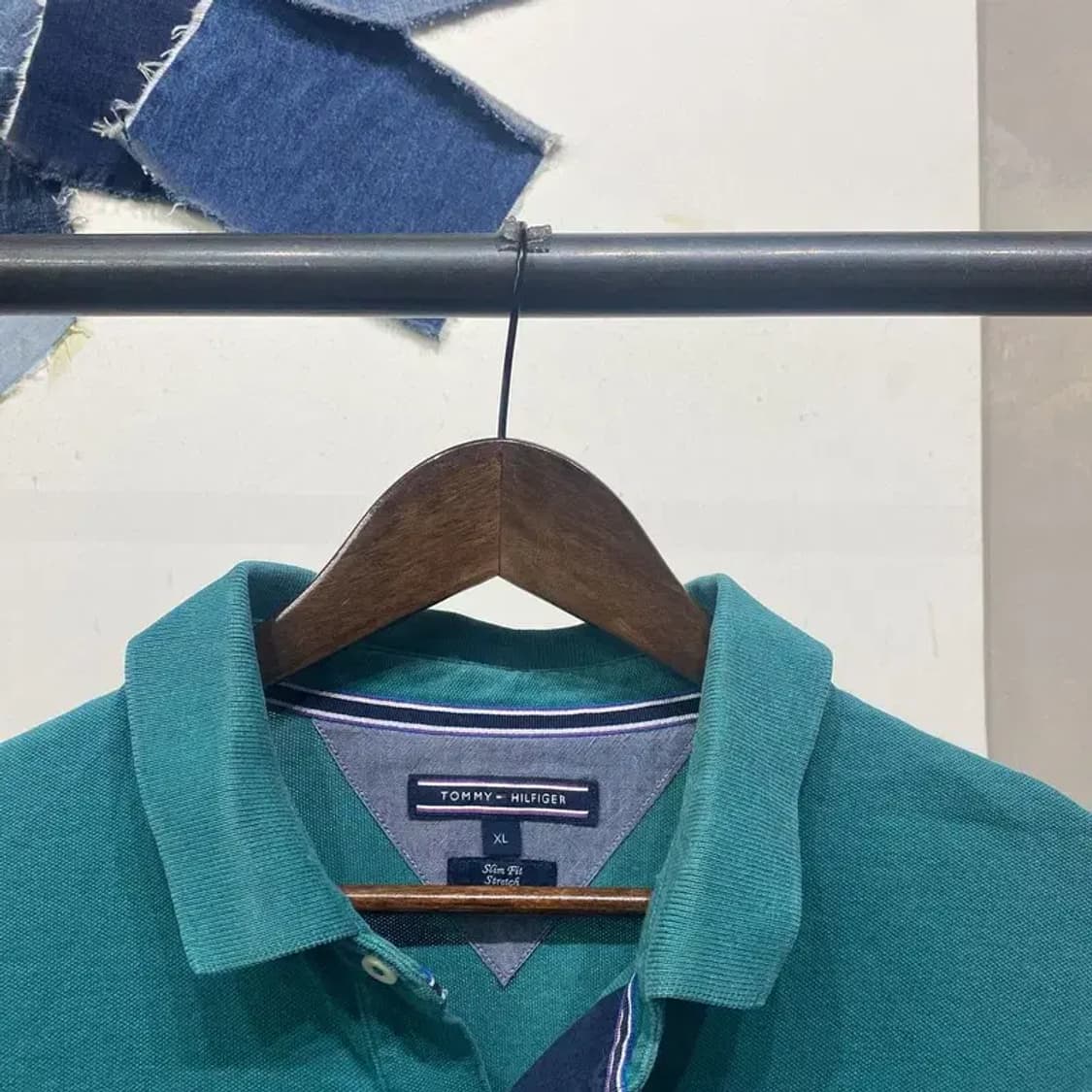 (105) 타미힐피거 캐주얼 스트라이프 긴팔 카라티 상품이미지2